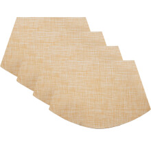 Strapazierfähige, abwaschbare Platzsets, hitzebeständig, rutschfest, elegantes Design für Esstische, umweltfreundliche PVC-Vinyl-Platzsets