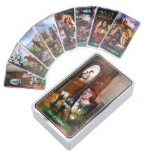 78pcs English Tarot Divination Cards Hologram Fortune Telling Game 9.8x5.7cm