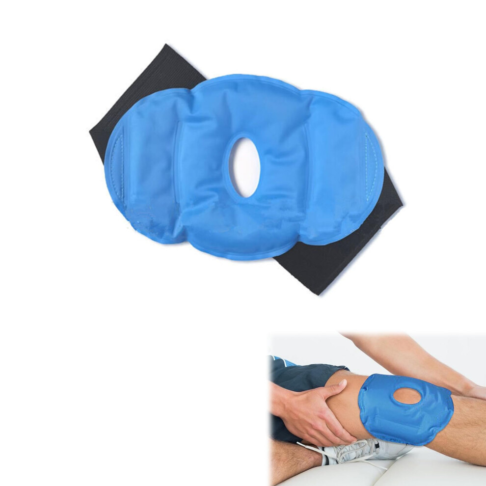 Blue Reusable Ice Pocket Knee Gel Ice Gel Pack For Knee Pocket Design Reusable Cold Therapy