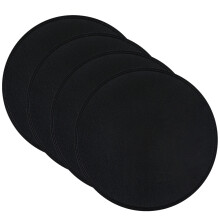 Elegante ronde placemats, dubbelzijdige beschermende onderzetters van imitatieleer voor keuken en eetkamer, antislip oppervlak, omkeerbaar en