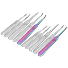 Lederkanten-Glättwerkzeug Set aus Edelstahl für Handwerk