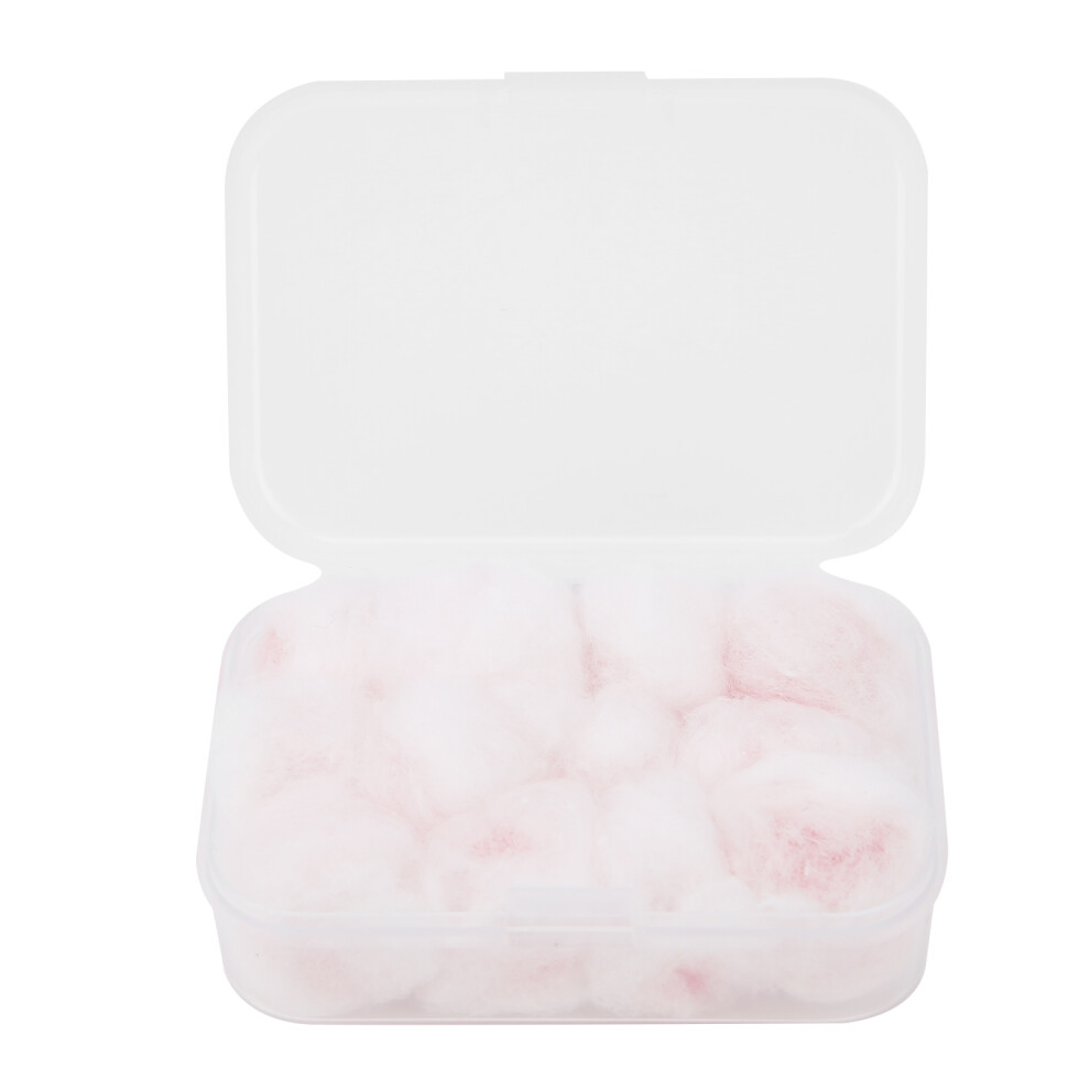 Pink Wax Cotton Ear Plugs 6 Pairs Noise Reduction Waterproof Hearing Protectors 5061359951691