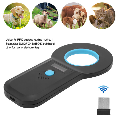 Handheld Bluetooth Microchip Scanner for Animals 134.2Khz/125Khz Rechargeable 2