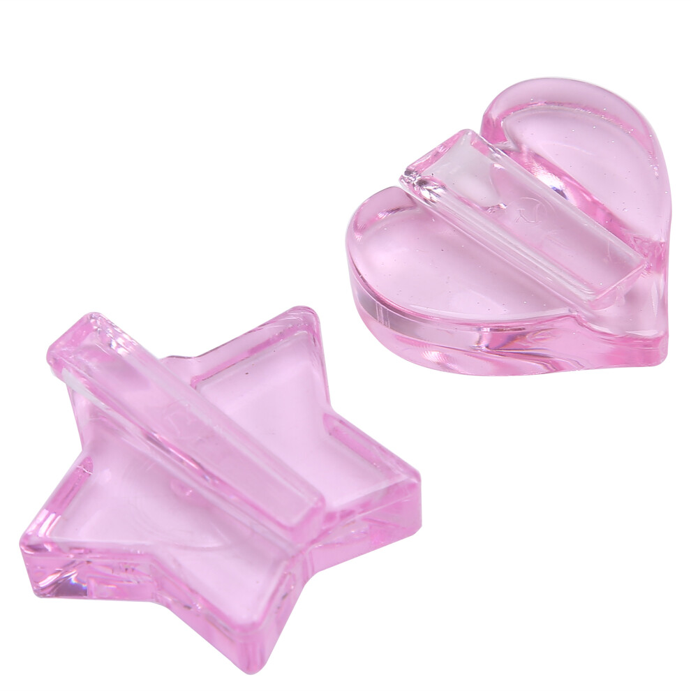 Star Heart Nail Embossed Mold Set - Metal Frame Bending Tools, 2PCS