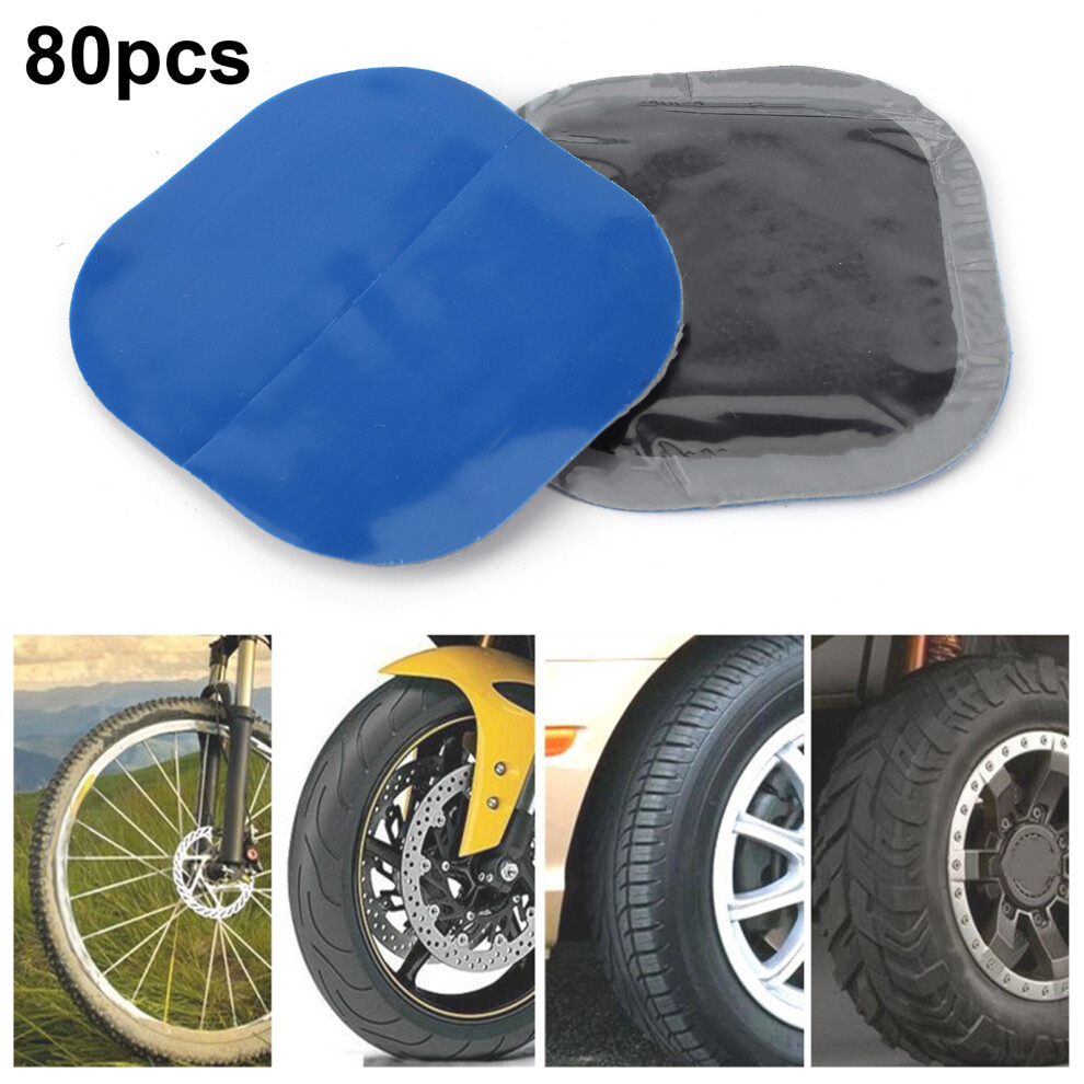 80Pcs Tire Repair Kit 45X45mm Rubber Sticks For Car & Motorcycle Puncture Fix 9391359953880
