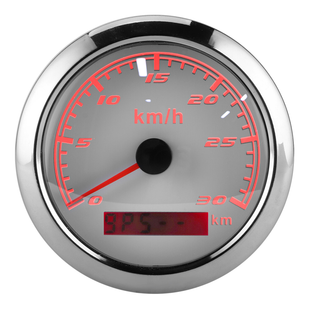 Waterproof Gps Speedometer 30Km/H 85Mm For Boats & Cars White 9391359954153