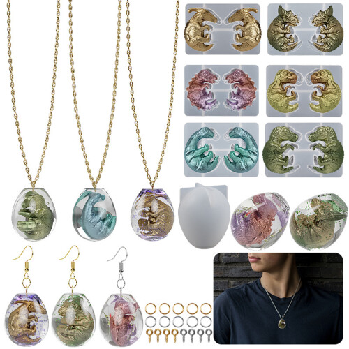Dragon Egg Silicone Molds Unique Earrings-small dinosaur eggs 2