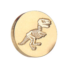 Vintage Seal Wax Stamp Cretaceous Period Dinosaur-Theme-B
