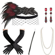20s Flapper Women Costume Gatsby Party Wear Necklace-16