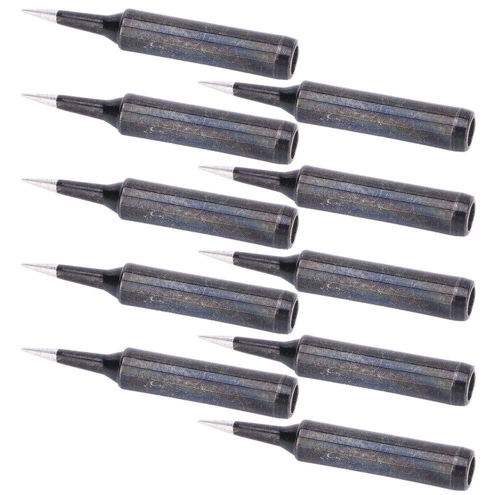 10Pcs Solder Tip Set For 900M-Esd Soldering Stations Black 9401359956399