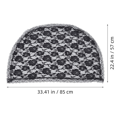 Schwarzes Mantilla Veil Für Hochzeit 2