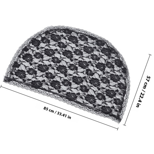 Schwarzes Mantilla Veil Für Hochzeit 1