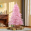 Homcom HOMCOM 6FT Artificial Christmas Tree w/ Automatic Open for Home Party Pink 1
