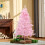 Homcom HOMCOM 5FT Artificial Christmas Tree w/ Automatic Open for Home Party Pink 1