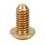 50Pcs M4 x 8mm Copper Hex Socket Screws Half Round Head Fasteners Hardware 4
