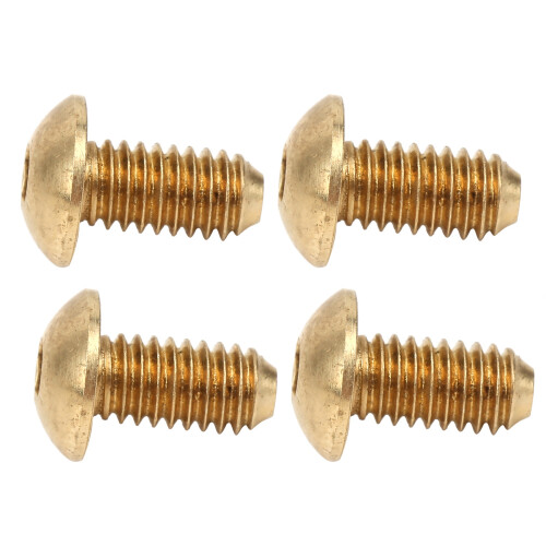 50Pcs M4 x 8mm Copper Hex Socket Screws Half Round Head Fasteners Hardware