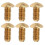 50Pcs M4 x 8mm Copper Hex Socket Screws Half Round Head Fasteners Hardware 15
