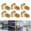 50Pcs M4 x 8mm Copper Hex Socket Screws Half Round Head Fasteners Hardware 10