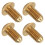 50Pcs M4 x 8mm Copper Hex Socket Screws Half Round Head Fasteners Hardware 11