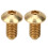 50Pcs M4 x 8mm Copper Hex Socket Screws Half Round Head Fasteners Hardware 9
