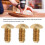 50Pcs M4 x 8mm Copper Hex Socket Screws Half Round Head Fasteners Hardware 3