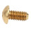 50Pcs M4 x 8mm Copper Hex Socket Screws Half Round Head Fasteners Hardware 14