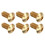 50Pcs M4 x 8mm Copper Hex Socket Screws Half Round Head Fasteners Hardware 13