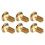50Pcs M4 x 8mm Copper Hex Socket Screws Half Round Head Fasteners Hardware 7