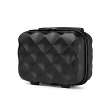 (Black, 13 Inch) 1 to 6 Pcs Luggage ABS Hard Shell Travel Suitcase Set with TSA Lock
