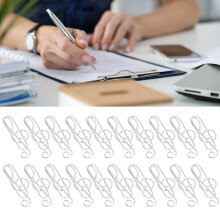 20Pcs Silver Musical Note Paperclip Set - Unique & Creative Design