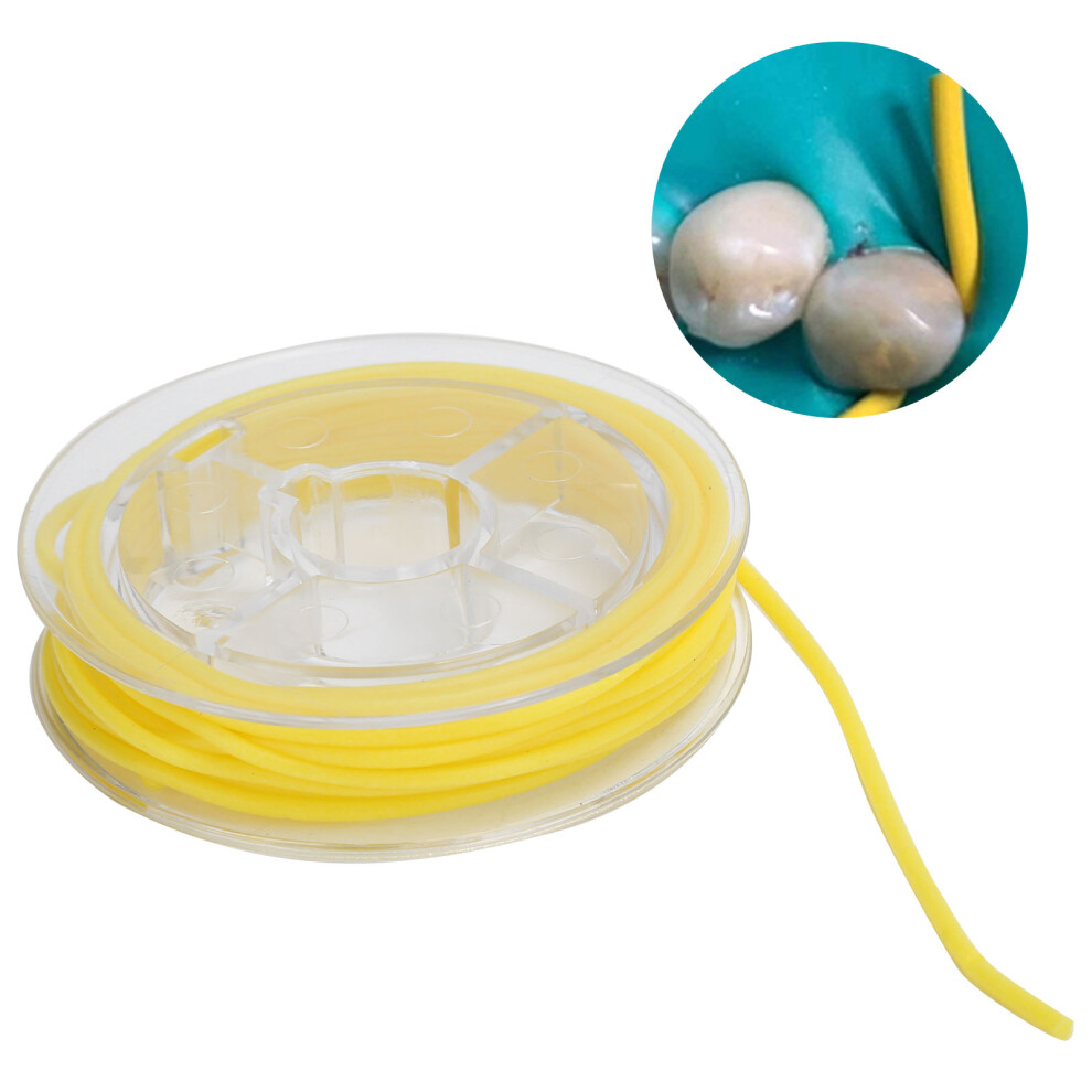 Dental Rubber Dam Stabilizing Cord 2.1m Soft Elastic Teeth Tool