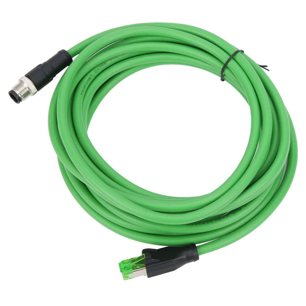 5.0M M12 To Rj45 Waterproof Ethernet Line Ip67 Industrial Cable 3761359961790