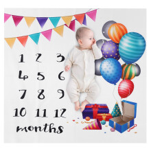 Baby-Fotografie Stoff Geschenkbox Luftballonmuster 100x100cm