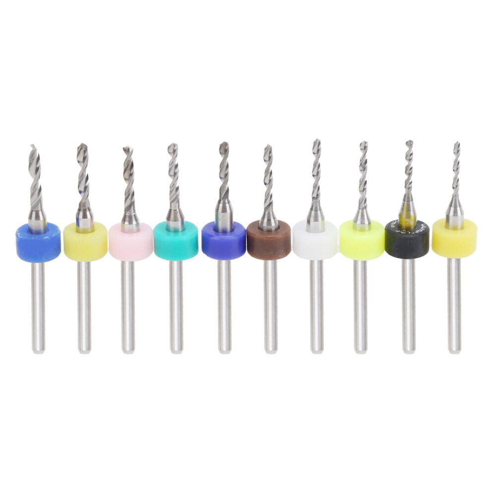 10Pcs Micro Cemented Carbide Drill Bits 1.2-2.1Mm, Pcb Drilling 5001359961863
