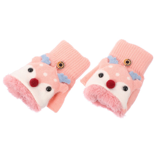 2 Paar Kinder Winddichte Halbfingerhandschuhe Outdoor