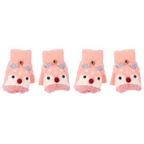 2 Paar Kinder Winddichte Halbfingerhandschuhe Outdoor 2