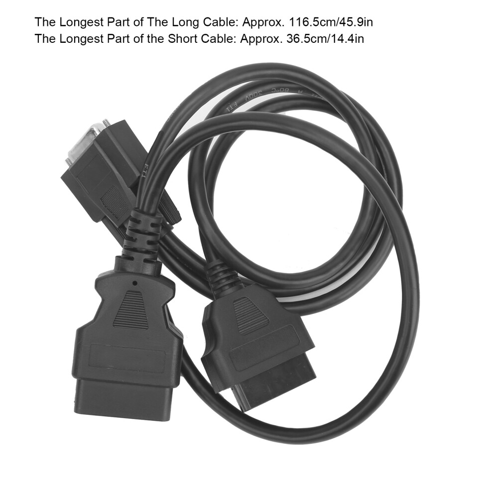 Obd2 Pin Out Box With Diagnostic Cable Kit Â Abs, Box, 147X78x32mm White 8761359965274