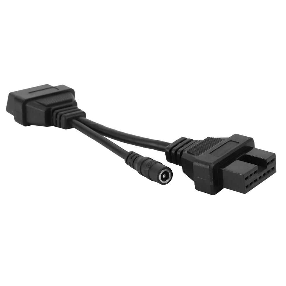 Diagnostic Adapter Cable 12 Pin Obd1 To 16 Pin Obd2 20Cm Black 9321359965033