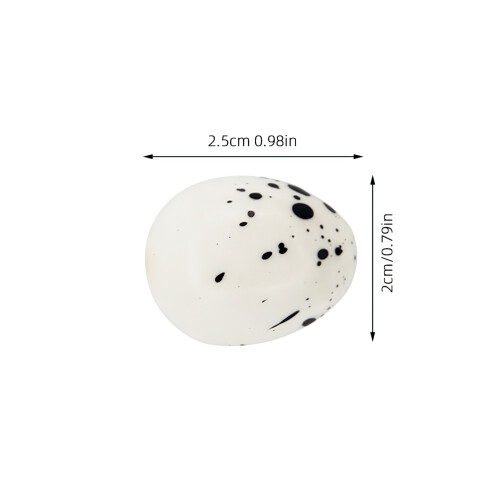 150 Stk. Kunststoff Ei Accessoire Mikro 2,5 Cm Weiß 1