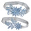 2 Paar Himmelblau Strumpfband Mit Perlendesign 1