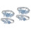 2 Paar Himmelblau Strumpfband Mit Perlendesign 4