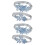 2 Paar Himmelblau Strumpfband Mit Perlendesign 5