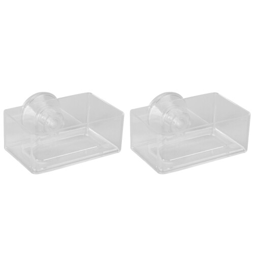 2 Aquarium Futterring Anti-Floating (S Größe Transparent) 2