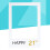 3Stk Happy 21. Selber Machen Papier Bilderrahmen 10