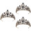 3 Brautlegierung Tiara Mit Blattmuster Haarreif 8