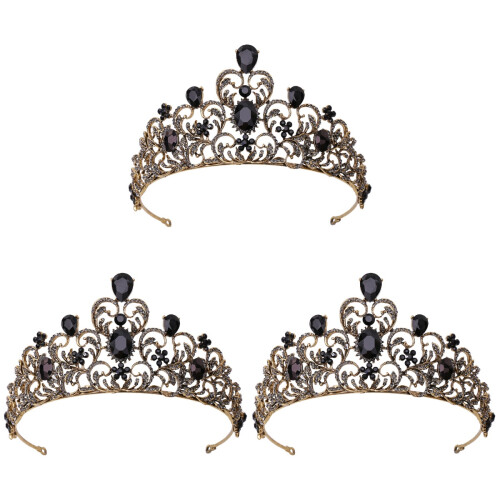3 Brautlegierung Tiara Mit Blattmuster Haarreif 1