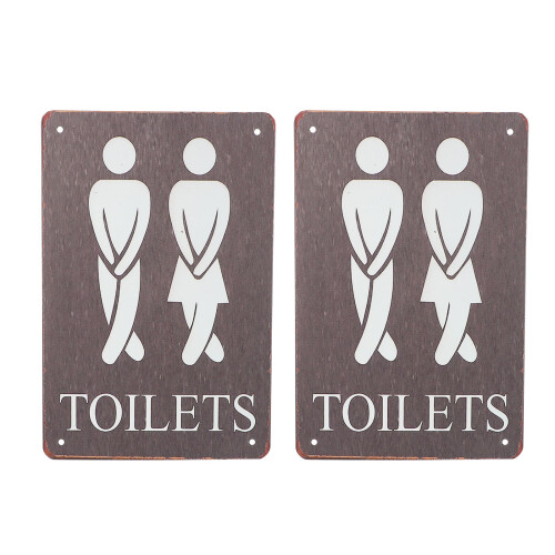 6 Stk. Kreative Toiletten Schilder, Einfache Badezimmer Bilder 1