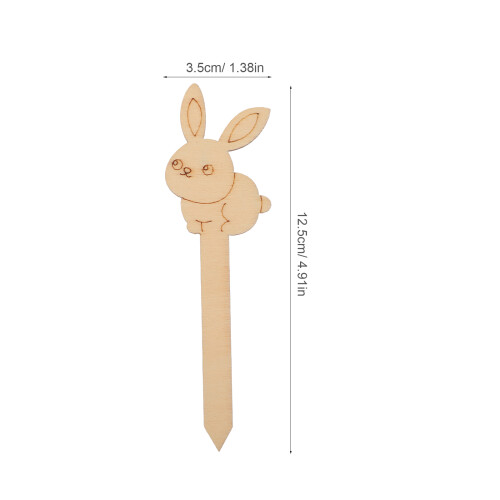 10 Holz Hase Lesezeichen Für Basteln DIY 1