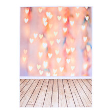 2Stk Love Muster Hintergrundtuch Für Valentinstag Fotografie