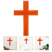 5Stk Holzkreuz Anhänger Wanddekoration Holz